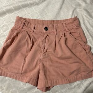Free People Billie chino shorts pink!